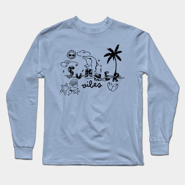 Summer Vibes - Warm Weather Wonders Long Sleeve T-Shirt by Little Designer